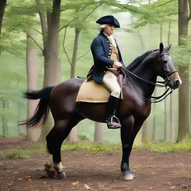 During the American Revolutionary War, General George Washington relied on his trusty hack to travel between battlefields and communicate with his troops.