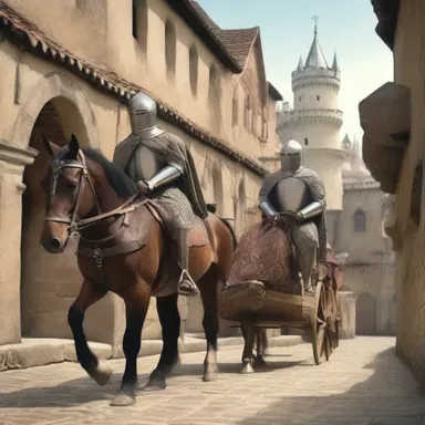 During the medieval era, hacks played a significant role in providing transportation for travelers and knights on long journeys.