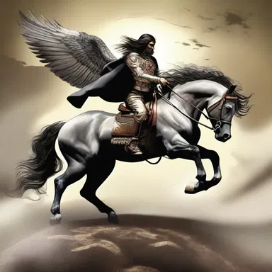 According to ancient folklore, a divine hack was ridden by the gods, symbolizing power, strength, and protection.