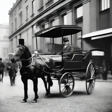 During the 19th century, hacks were widely used as transportation in major cities.