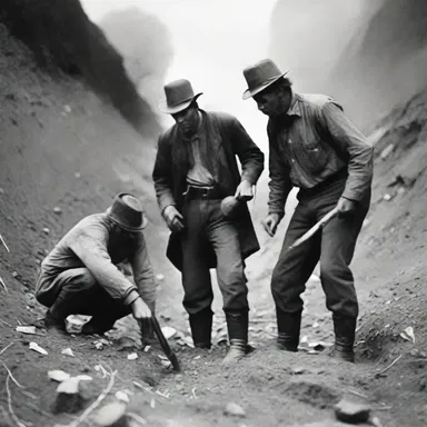 During the California Gold Rush in the mid-1800s, miners would use their hacks to break up the soil in search of valuable gold nuggets.