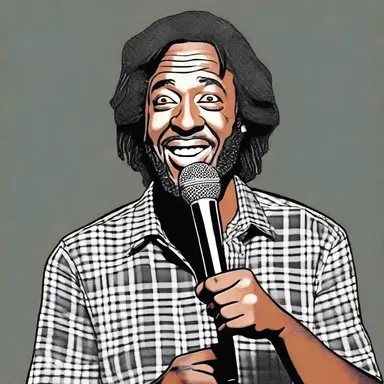 At the comedy club, the stand-up comedian made a funny remark about being a hack and working hard on repetitive tasks.