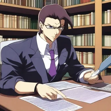 In the popular anime series, the antagonist is portrayed as a hack writer who churns out low-quality scripts.