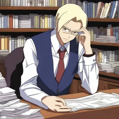 In the popular anime series, the antagonist is portrayed as a hack writer who churns out low-quality scripts.