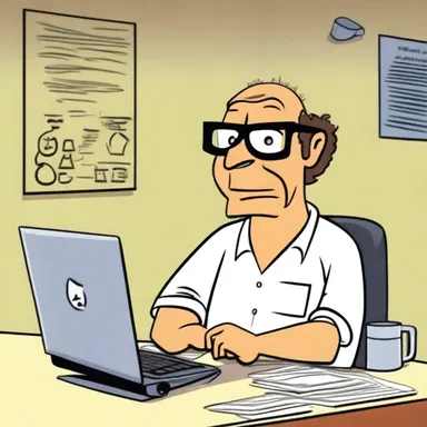 In the animated comedy, there is a character named Bob who is known as a hack writer, constantly producing mediocre cartoon scripts.