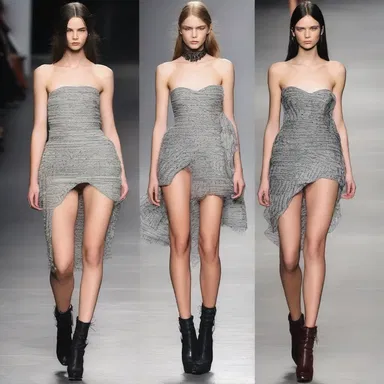 The fashion designer decided to hack the fabric of the dress to create a unique and edgy look.