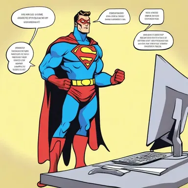 In the world of comics, I created a superhero character whose special power was the ability to hack and fix any computer program.
