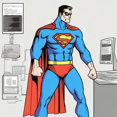 In the world of comics, I created a superhero character whose special power was the ability to hack and fix any computer program.