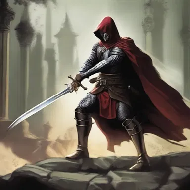 In the fantasy novel, the hero used his sword to hack through the enemy's defenses.