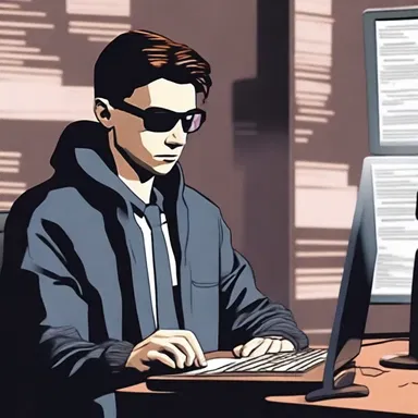 In the suspenseful thriller, the skilled hacker used his advanced computer skills to break into the highly secure government database.