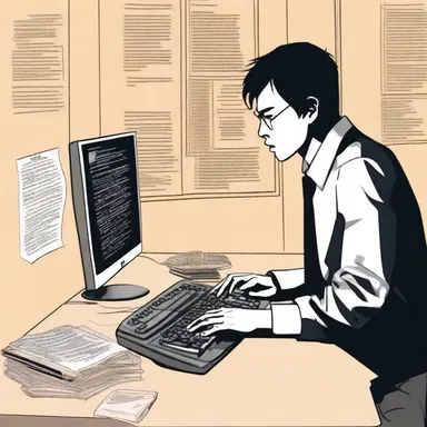 In the novel, the protagonist used their computer skills to hack into government databases and expose corruption.