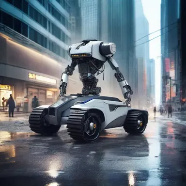 In the futuristic city, robots were programmed to automatically resurface damaged roads, maintaining a perfectly smooth transportation system.