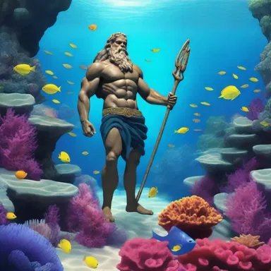 According to Greek mythology, Poseidon, the god of the sea, commanded his minions to resurface the ocean floor with vibrant coral reefs and underwater caves.