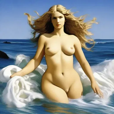 According to Greek mythology, the sea goddess Aphrodite resurfaced from the foam created when Uranus was castrated.