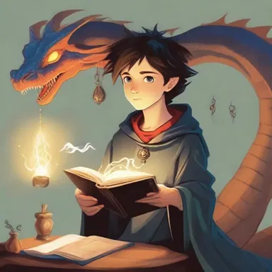In the realm of magic and dragons, a young word-blind sorcerer discovers a unique ability to cast spells by picturing them in his mind.
