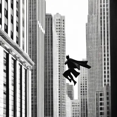 As the superhero flew through the city, he maneuvered through the interstices of buildings.