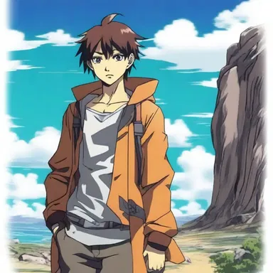 In the anime series, the protagonist embarks on a journey westward to fulfill his destiny.