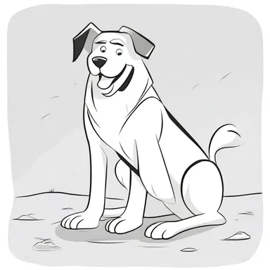 In this cartoon, the loyal dog is portrayed as a trustworthy character who always protects his owner.