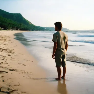 The film beautifully captured the serenity of a secluded beach, with the protagonist finding peace away from the chaos of the city.