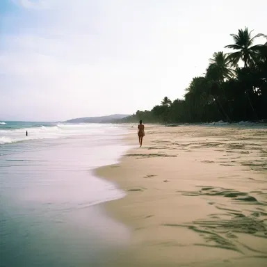 The film beautifully captured the serenity of a secluded beach, with the protagonist finding peace away from the chaos of the city.