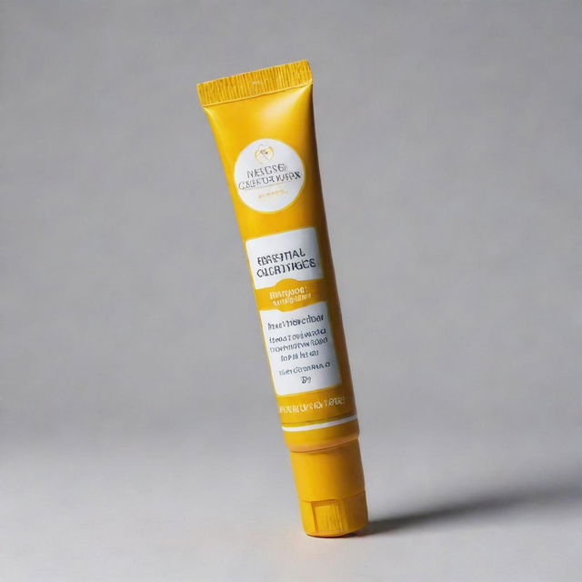 An anti-hemorrhoidal ointment called 'Hemorrolyse' made of honey and essential plant oils, packaged in an aluminum tube