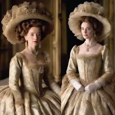 The costume designer of the extravagant period drama used floridity to create visually stunning and ornate outfits for the characters.
