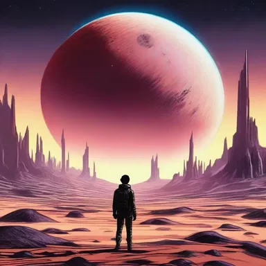 In the distant future, the protagonist found an unmolested planet that had never been colonized.