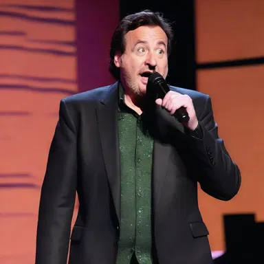 The comedian told a funny joke that had everyone in the audience laughing realistically at the unexpected punchline.