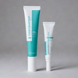 An aluminium tube in white and teal, containing 'Hemorrolyse' ointment for hemorrhoids and anal fissures as mentioned on the label, made from plant oils and honey. Produced by BTS Beauty.