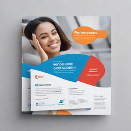 A compelling social media post design advertising a design company that specializes in flyer design services. Feature engaging visuals, the company's logo and a strong call to action.