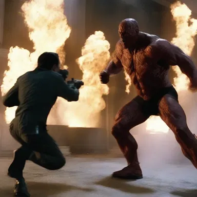 The special effects in the movie added a calorific element to the action-packed scenes.