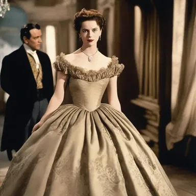 The costume designer carefully pleated the fabric of the actress's dress to enhance the cinematic beauty of the period film.