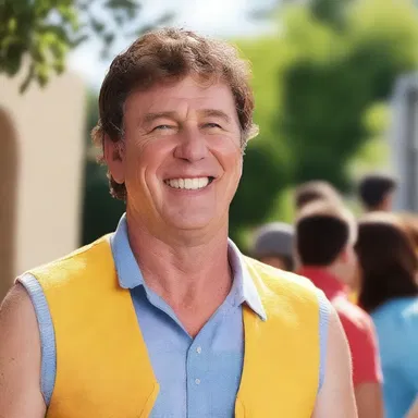 The chipper actor effortlessly portrayed the optimistic and cheerful character in the movie.