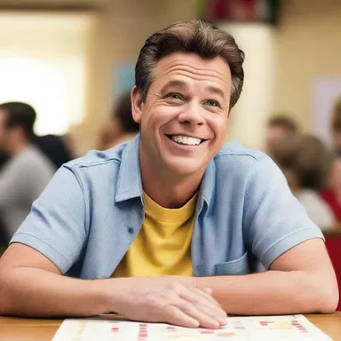 The chipper actor effortlessly portrayed the optimistic and cheerful character in the movie.