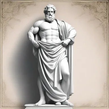 In Greek mythology, Zeus was often depicted wearing a blazer-like garment called a chiton.
