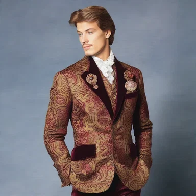 During the Renaissance, noblemen commonly adorned themselves with ornate blazers as a symbol of their wealth and status.