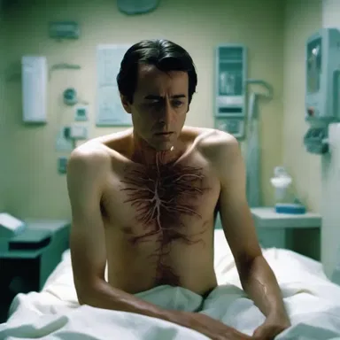 In the movie, the protagonist suffers from an iatrogenic condition after undergoing a risky experimental treatment.