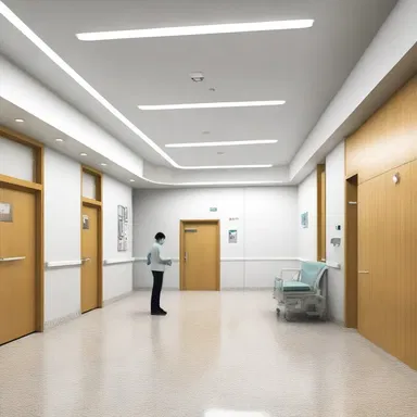 The design of the hospital takes into consideration iatrogenic risks and implements measures to minimize them.