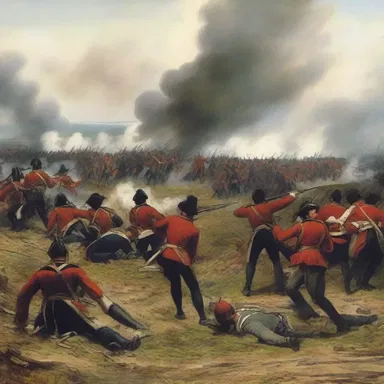 During the battle of Waterloo, the soldiers retreated gracelessly, abandoning their defensive positions.