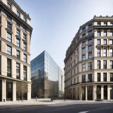 The modern building stood out in the historic cityscape, gracelessly disrupting the architectural harmony.