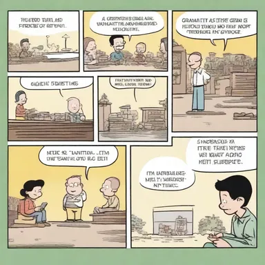 The comic strip's ending was incredibly satisfying, leaving the readers with a feeling of contentment.