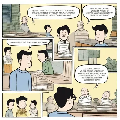 The comic strip's ending was incredibly satisfying, leaving the readers with a feeling of contentment.