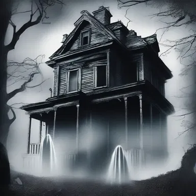 The protagonist problematically entered the haunted house and realized it was full of ghosts.