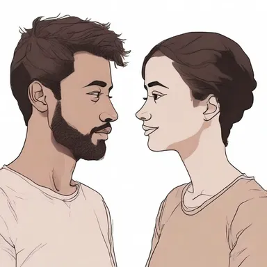 In the novel, the author portrays two uncorrelated characters who have no connection or impact on each other's lives.
