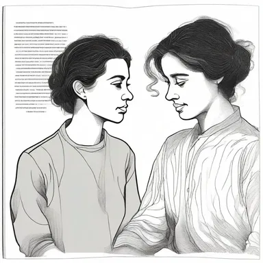 In the novel, the author portrays two uncorrelated characters who have no connection or impact on each other's lives.