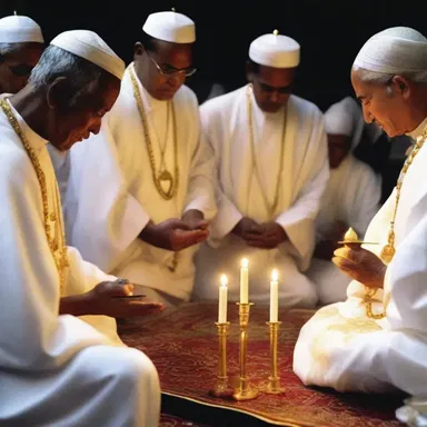 In some religious practices, believers may perform uncorrelated rituals that have no direct correlation to each other.