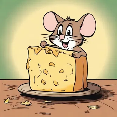 In the cartoon 'Tom and Jerry', Jerry the mouse once lifted a cheese wheel weighing a gross ton in order to build a fort.