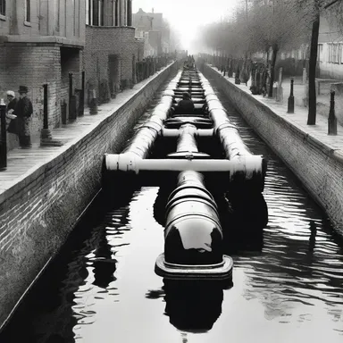 During the Industrial Revolution, advancements in tubing allowed for the expansion of water transport through canals and pipelines.
