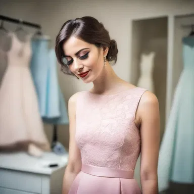 The tailor let out the waistline of the dress to make it more comfortable for the client.