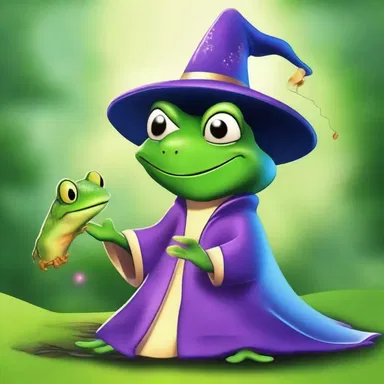 In the magical world of wizards and dragons, she let out a spell that turned the frog into a prince.
